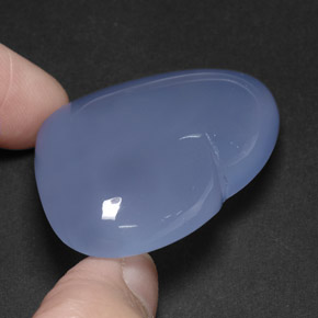 117.45캐럿 천연 라벤더 블루 칼세도니, 투명한, 42.6×31.2 mm, 투명/반투명