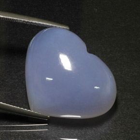 31.47캐럿 천연 라벤더 블루 칼세도니, 투명한, 23.8×19.2 mm, 투명/반투명