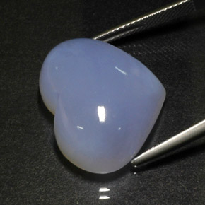 31.47캐럿 천연 라벤더 블루 칼세도니, 투명한, 23.8×19.2 mm, 투명/반투명