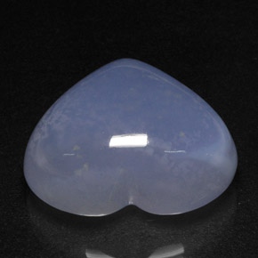 40.12캐럿 천연 라벤더 블루 칼세도니, 투명한, 24.8×22 mm, 투명/반투명