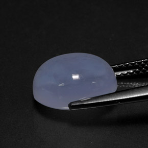 4.76캐럿 천연 라벤더 블루 칼세도니, 투명한, 11×9 mm, 투명/반투명