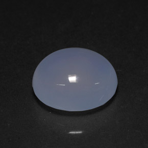 4.20캐럿 천연 라벤더 블루 칼세도니, 투명한, 11×9 mm, 투명/반투명