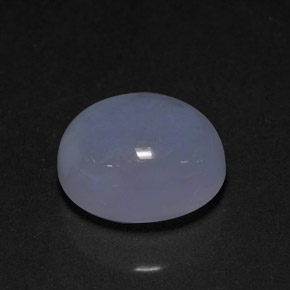 4.69캐럿 천연 라벤더 블루 칼세도니, 투명한, 11.1×9.1 mm, 투명/반투명