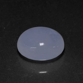 4.03캐럿 천연 라벤더 블루 칼세도니, 투명한, 11.1×9.1 mm, 투명/반투명