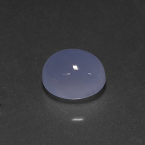 5.27캐럿 천연 라벤더 블루 칼세도니, 투명한, 11.1×9 mm, 투명/반투명