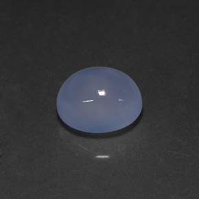 4.73캐럿 천연 라벤더 블루 칼세도니, 투명한, 11×9.1 mm, 투명/반투명