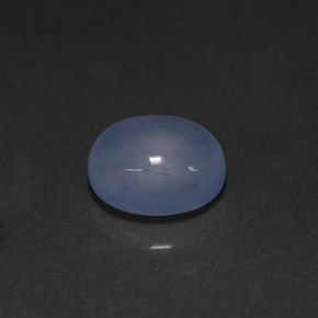 4.23캐럿 천연 라벤더 블루 칼세도니, 투명한, 11.1×9.1 mm, 투명/반투명