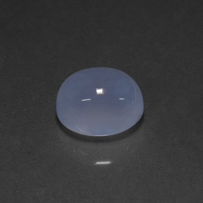 5.06캐럿 천연 라벤더 블루 칼세도니, 투명한, 10.9×9 mm, 투명/반투명