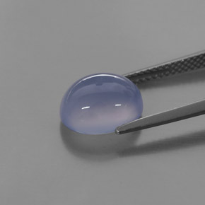 3.95캐럿 천연 라벤더 블루 옥수, 투명한, 투명/반투명