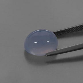 4.42캐럿 천연 라벤더 블루 옥수, 투명한, 투명/반투명