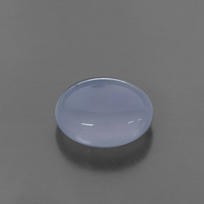 3.58캐럿 천연 라벤더 블루 칼세도니, 투명한, 10.9×9.1 mm, 투명/반투명