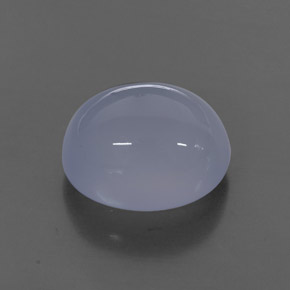 5.03캐럿 천연 라벤더 블루 칼세도니, 투명한, 11.1×9.1 mm, 투명/반투명