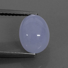 2.70캐럿 천연 라벤더 블루 칼세도니, 투명한, 9.1×7.1 mm, 투명/반투명