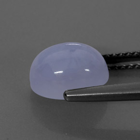 2.70캐럿 천연 라벤더 블루 칼세도니, 투명한, 9.1×7.1 mm, 투명/반투명