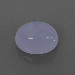2.42캐럿 천연 라벤더 블루 칼세도니, 투명한, 9.1×7.1 mm, 투명/반투명