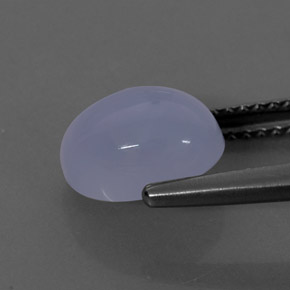 2.42캐럿 천연 라벤더 블루 칼세도니, 투명한, 9.1×7.1 mm, 투명/반투명