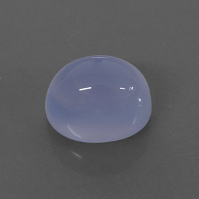 2.72캐럿 천연 라벤더 블루 칼세도니, 투명한, 8.8×6.9 mm, 투명/반투명