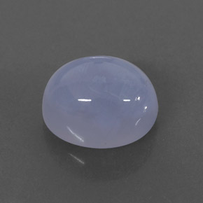 2.78캐럿 천연 라벤더 블루 칼세도니, 투명한, 9.1×7.1 mm, 투명/반투명