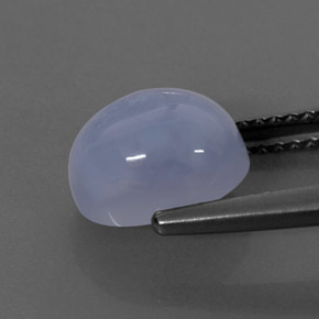2.78캐럿 천연 라벤더 블루 칼세도니, 투명한, 9.1×7.1 mm, 투명/반투명