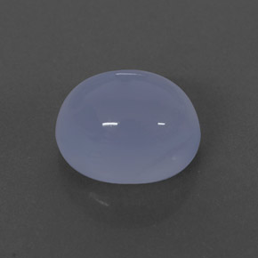 2.70캐럿 천연 라벤더 블루 칼세도니, 투명한, 9×7.2 mm, 투명/반투명