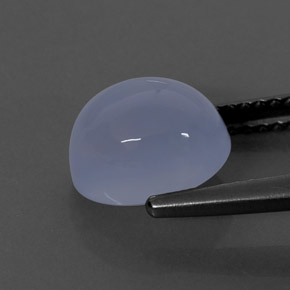 2.70캐럿 천연 라벤더 블루 칼세도니, 투명한, 9×7.2 mm, 투명/반투명