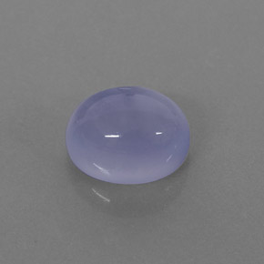 2.55캐럿 천연 라벤더 블루 칼세도니, 투명한, 9×7 mm, 투명/반투명