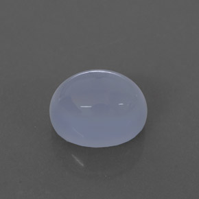 3.07캐럿 천연 라벤더 블루 칼세도니, 투명한, 9.1×7.2 mm, 투명/반투명
