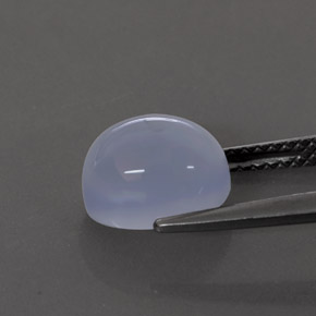 3.07캐럿 천연 라벤더 블루 칼세도니, 투명한, 9.1×7.2 mm, 투명/반투명