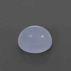 3.07캐럿 천연 라벤더 블루 칼세도니, 투명한, 9.1×7.1 mm, 투명/반투명