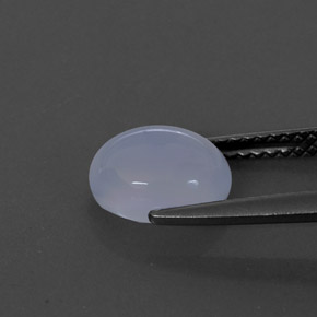 1.97캐럿 천연 라벤더 블루 칼세도니, 투명한, 8.8×6.9 mm, 투명/반투명