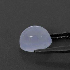 2.84캐럿 천연 라벤더 블루 칼세도니, 투명한, 8.8×7 mm, 투명/반투명
