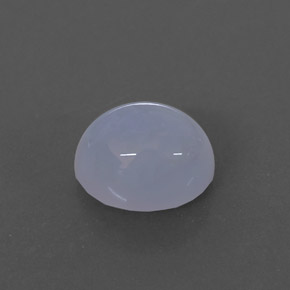 2.82캐럿 천연 라벤더 블루 칼세도니, 투명한, 9.1×7.1 mm, 투명/반투명