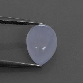 2.47캐럿 천연 라벤더 블루 칼세도니, 투명한, 9.8×7 mm, 투명/반투명