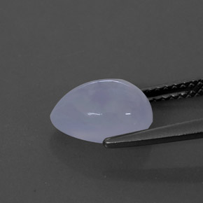 2.47캐럿 천연 라벤더 블루 칼세도니, 투명한, 9.8×7 mm, 투명/반투명