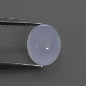2.50캐럿 천연 라벤더 블루 칼세도니, 투명한, 8.7×6.9 mm, 투명/반투명
