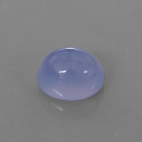 2.74캐럿 천연 라벤더 블루 칼세도니, 투명한, 9×7.1 mm, 투명/반투명