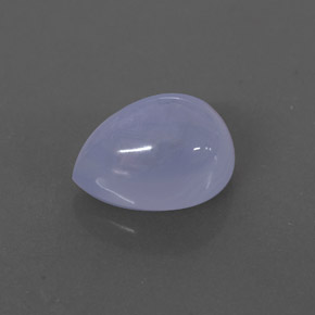 2.84캐럿 천연 라벤더 블루 칼세도니, 투명한, 10.1×7 mm, 투명/반투명