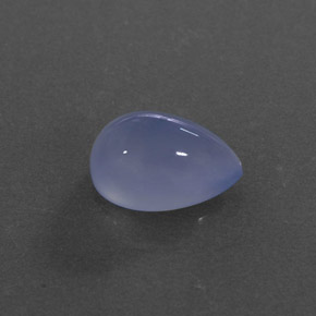 4.24캐럿 천연 라벤더 블루 칼세도니, 투명한, 11.9×8.1 mm, 투명/반투명