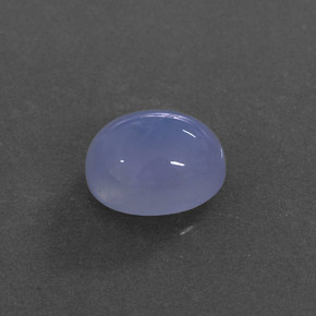 4.35캐럿 천연 라벤더 블루 칼세도니, 투명한, 10.9×9 mm, 투명/반투명