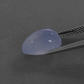 4.11캐럿 천연 라벤더 블루 옥수, 투명한, 투명/반투명