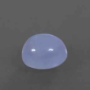 3.77캐럿 천연 라벤더 블루 칼세도니, 투명한, 9.9×8.1 mm, 투명/반투명