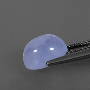 3.77캐럿 천연 라벤더 블루 칼세도니, 투명한, 9.9×8.1 mm, 투명/반투명