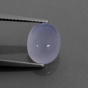 3.25캐럿 천연 라벤더 블루 옥수, 투명한, 투명/반투명