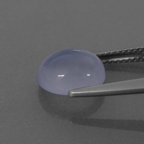 3.25캐럿 천연 라벤더 블루 옥수, 투명한, 투명/반투명