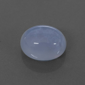 3.46캐럿 천연 라벤더 블루 칼세도니, 투명한, 9.9×8 mm, 투명/반투명