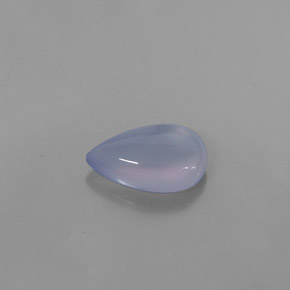 2.49캐럿 천연 라벤더 블루 칼세도니, 투명한, 12×8 mm, 투명/반투명