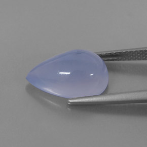 5.28캐럿 천연 라벤더 블루 칼세도니, 투명한, 14.2×9.1 mm, 투명/반투명