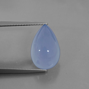 5.20캐럿 천연 라벤더 블루 칼세도니, 투명한, 13.9×9.1 mm, 투명/반투명