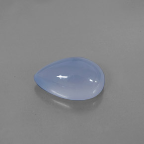 5.20캐럿 천연 라벤더 블루 칼세도니, 투명한, 13.9×9.1 mm, 투명/반투명