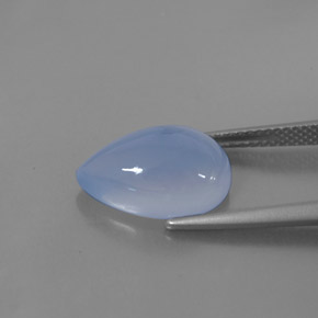 5.20캐럿 천연 라벤더 블루 칼세도니, 투명한, 13.9×9.1 mm, 투명/반투명